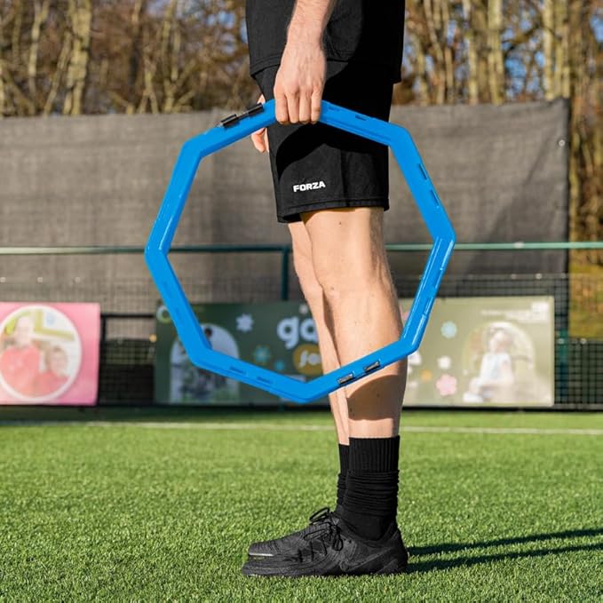 FORZA Agility Training Octa Rings [Pack of 6] | Soccer Training Equipment | Multi-Sport Agility Ring Set | Speed Training Equipment | Sports Equipment