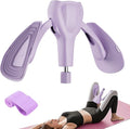 Pelvic Floor Exercise Devices 77 lb Adjustable Kegel Inner Thigh Exerciser and Hip Trainer Workout Equipment for Home Postpartum Recovery Women Men, with Band