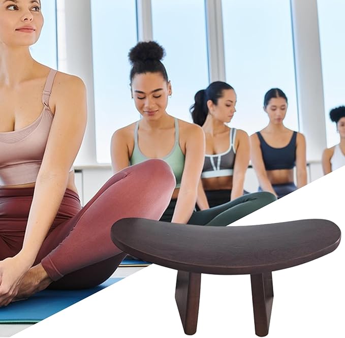 Meditation Bench,Foldable Wooden Chair - Meditation Kneeling Bench | for Yoga Traveling Home Worship Mindfulness Women Men Teens