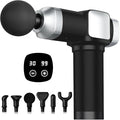 Massage Gun Deep Tissue, Portable Percussion Electric Muscle Massager for Pain Relief, Handheld Massagers with 30 Speeds & 6 Attachments for Back and Neck, Gifts for Men Women