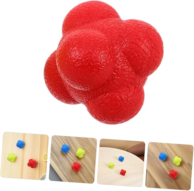 Happyyami 6Pcs Hexagon Reaction Speed Training Balls for Adults Enhance Hand Eye Coordination and Reflexes Durable Agility Balls for Sports and Fitness Versatile Indoor Training