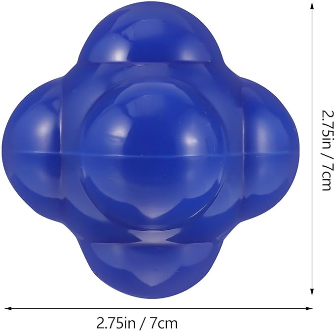 Kisangel Hexagonal Silicone Agile Training Ball 68Mm Large Fitness Reaction Ball for Speed Agility Indoor Workout Baseball Accessories