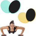 17.5cm/6.89In Round Core Sliders for Working Out,Set of 4 Exercise Core Pilates Sliders,Floor Foot Slider for Exercise 2 Color