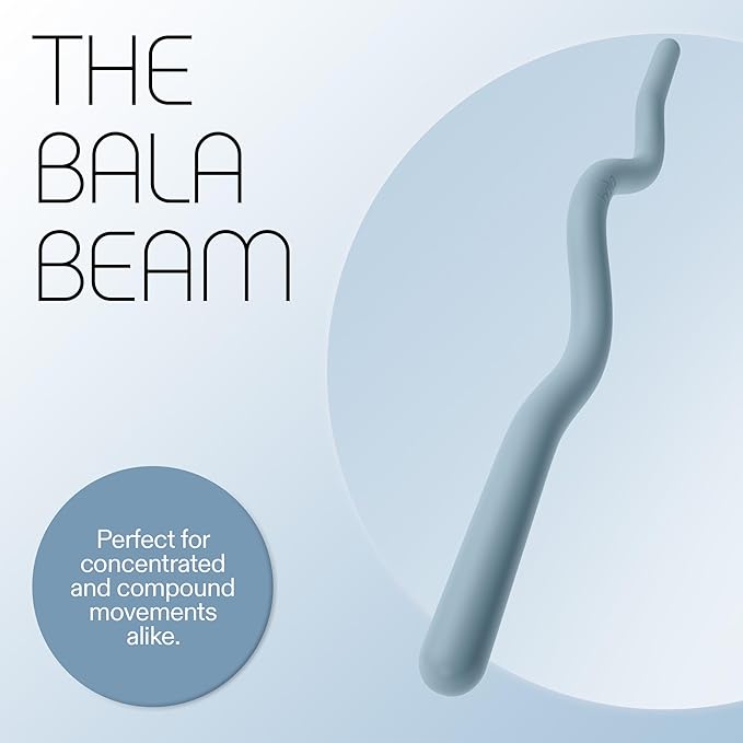 Bala EZ Curl Bar for Working Out, Beam - Ergonomic Weight Bar for Press, Curl, Row, Squat, Lunge & Full Body Exercise - Curling Bar Strength Training Home Gym Accessory