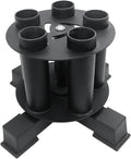 Olympic Barbell Holder Barbell Storage Olympic Bar Holder, Fit for 2" Olympic Bars, 360-degree Rotation Weight Bar Holder Home Gym Organizer