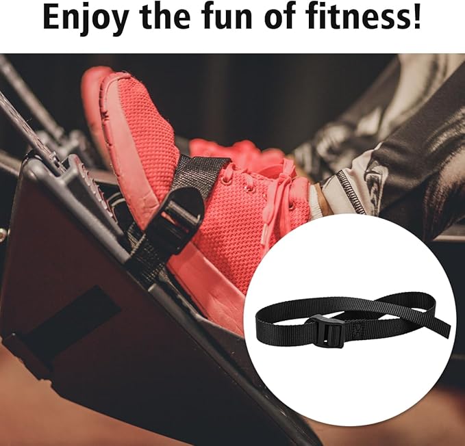 Ultimate Concept 2 Rower Accessories: Rowing Machine Foot Straps and Bike Pedal Straps, Multifunctional Adjustable Nylon Belt for Foot Strap Replacement, Enhanced Performance - 2 Pack