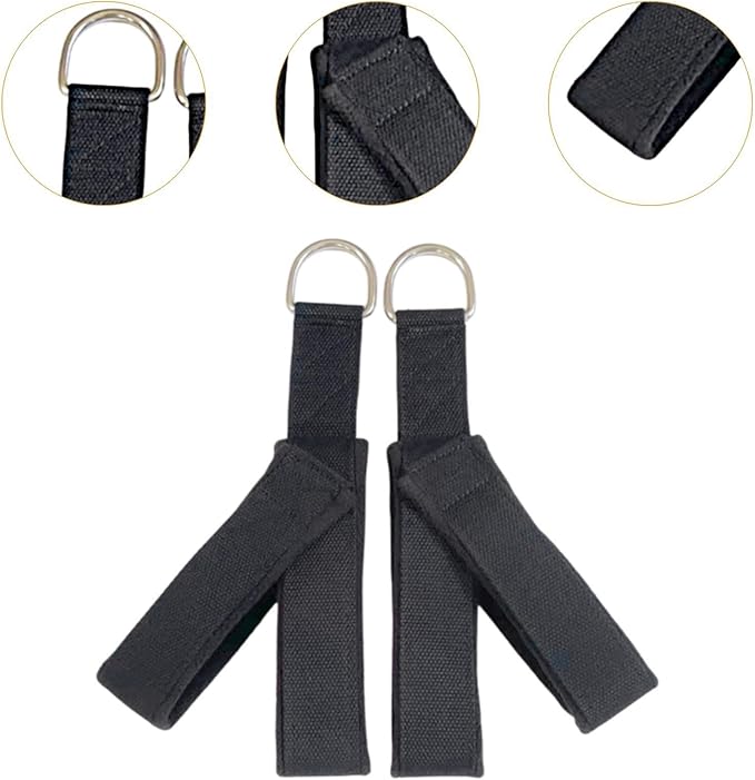 Generic 2Pcs Pilates Straps Reformer Straps Yoga Straps Fitness Straps for Home Exercise