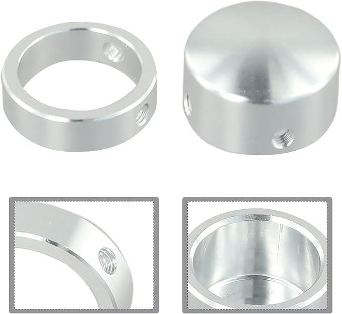 Handle End Cap Fitness Strength Training Equipment Handle End Cap For 25Mm Tube Aluminum Exercise Machine Handle Cap Gym Equipment Accessories With Smooth Edge Design