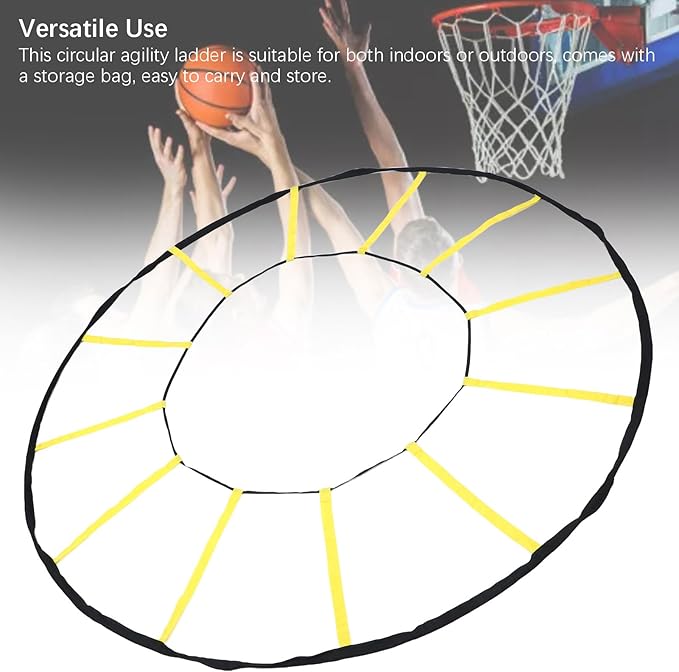 Agilitys Trainer, Circle Speed and Agilitys Ladder for High Intensity Reactive Footwork Drills and Skills, A Circular Piece of Training Equipment That Changes The Way Move