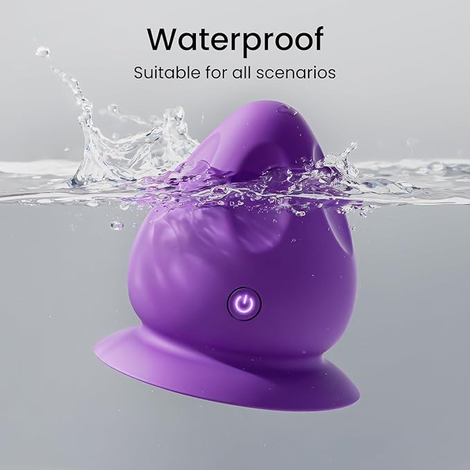 Mountable Massage Ball with Suction Base, Sports Relaxation Muscle Massage Tool, Deep Tissue Trigger Point Massager (Purple)
