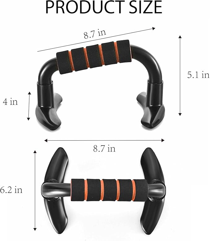 NKU Push Up Bars Strength Training，Push Up Handles for Floor Men and Women ，Push Up Bracket (1 Pair)