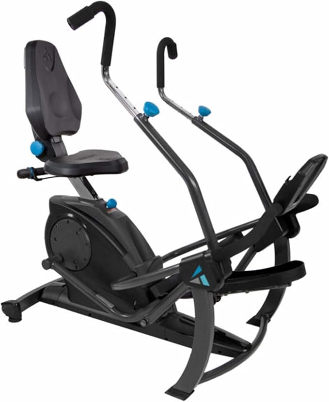 Teeter FreeStep Recumbent Cross Trainer Stepper, Zero-Impact Exercise Bike Alternative w/Patented Physical Therapy Stride, Up to 350lb, Free App w/Trainer Workouts