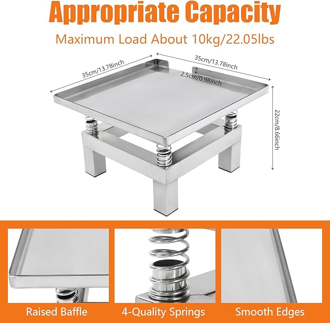 Concrete Vibrating Table Countertop Vibration Platform Compact Stainless Steel Vibration Table