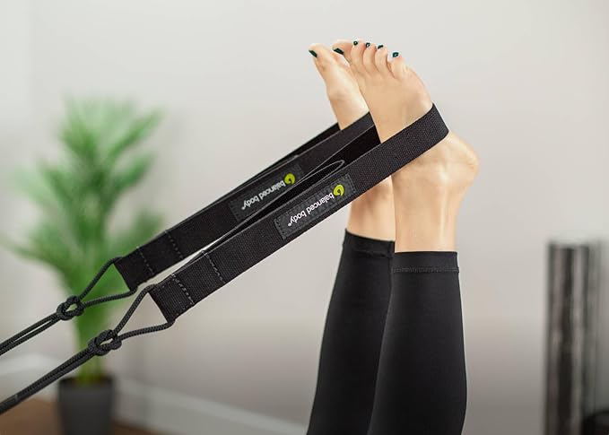Balanced Body Soft Ring Double Loops, Cotton or Padded, Foot and Hand Straps, Accessories for Pilates Equipment, Workout Equipment for Home Gym or Studio Use, 1 Pair