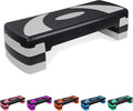 Exercise Workout Aerobic Step Platform Trainer, 31" Aerobic Stepper with 4"-6"-8" Adjustable Height Risers