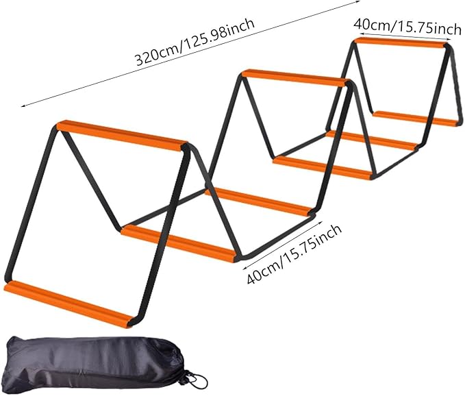 Agility Ladder Football Footwork Ladder Balance Foldable Agility Training Equipment Speed Ladder for Outdoor Sports Workout