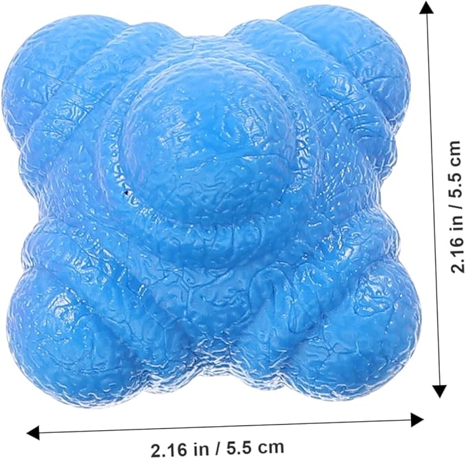 VICASKY 6pcs Hexagonal Reflex Trainer Balls Reaction Speed Training Tools for Women Men Baseball Goalkeeper Equipment Exercise Balls for Fitness