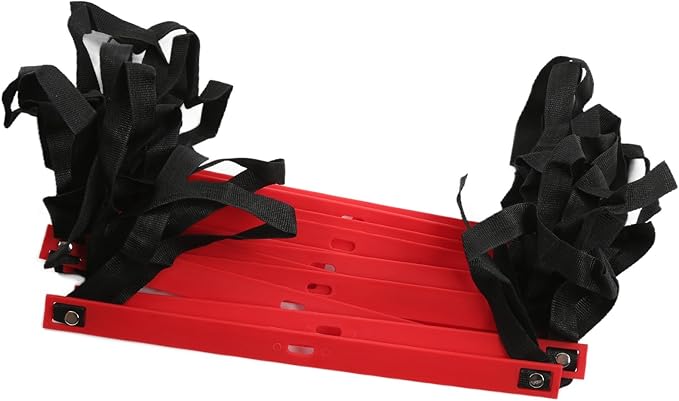Fixed Agility Ladder for Football Training, Speed Rope Ladder with 12 Rungs, Bright Color Footwork Ladder for Soccer Drills, 6M Durable PP Sports Ladder for Team and