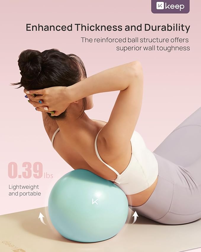 KEEP Exercise Ball Anti-Burst - Thickened Yoga Ball Pilates Ball for Physical Therapy, Fitness Ball for Workout, Core Strength and Physical Therapy