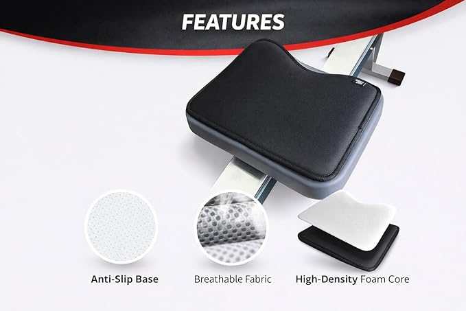 TreadLife Fitness Rowing Machine Seat Cushion - Designed to Fit The Concept2 Rowing Machine