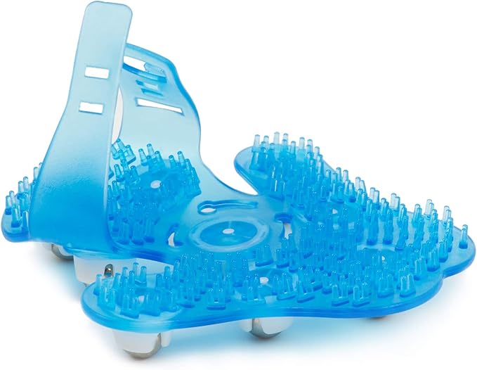 Glove Massager Palm Shaped Hand Massage Manual 9 360-degree-roller Mental Roller Ball Blue