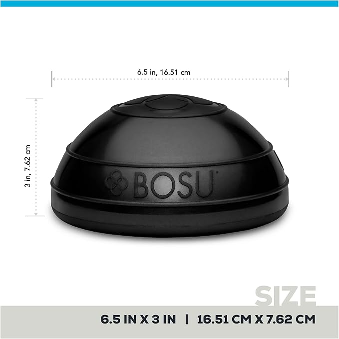 BOSU 6.5 Inch Balance Pods, Stability and Balance Exercise Workout Equipment for Home Gym, Core Training, Physical Therapy and Fitness, 2 Pack