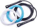 Elite Jumps Adjustable Jump Rope – 6mm PVC Training Rope for Fitness & Cardio | Indoor/Outdoor Skipping Rope with Unbreakable Handles, Non-Kinking Cord & Smooth Rotation for Boxing & Strength