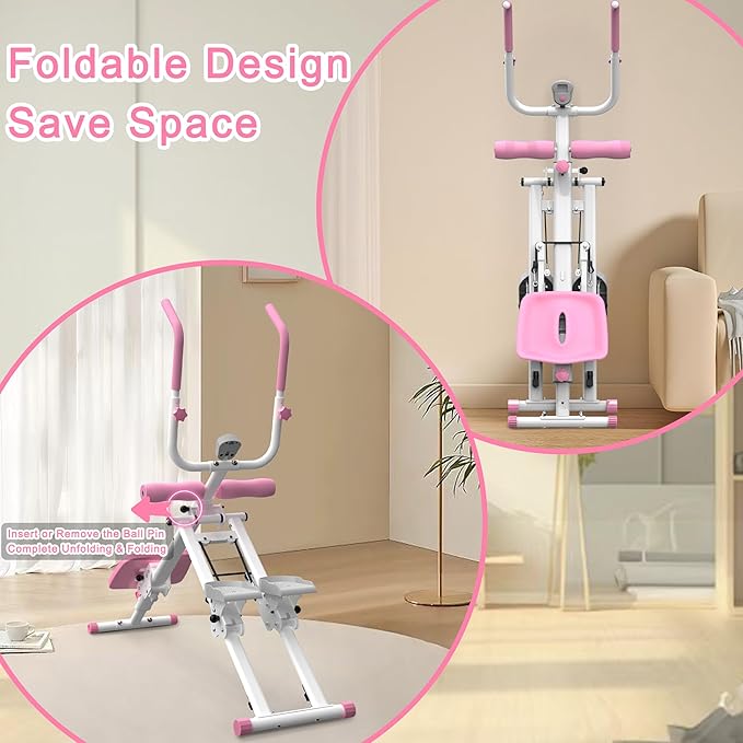 KINMAC 2 in 1 Stair Stepper & Ab Workout Machine - Multi-Function Trainer-Upgrade High-Efficiency Stairmaster & Ab Trainer Machine Full-Body Exercise Equipment for Home Gym Exercise