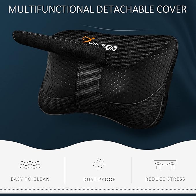 VIKTOR JURGEN Shiatsu Back Massager with Heat - Kneading Massage Pillow for Neck, Shoulder Pain Relief - Christmas Gift for Women, Men, Dad, Mom - Great for Mother's Day, Father's Day, Valentine's Day