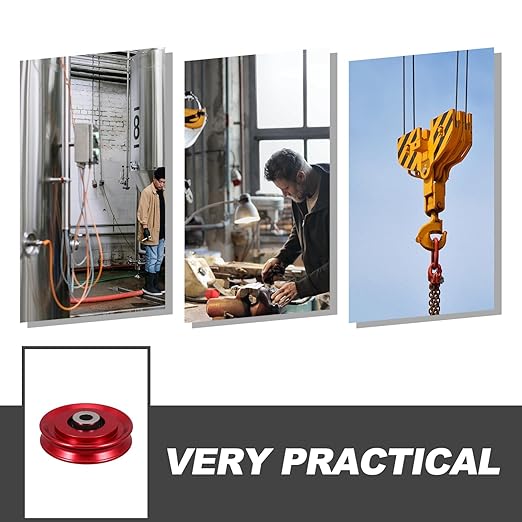 Aluminum Alloy Fitness Pulley for Home Gym Equipment Weight Lifting and Strength Training Cable Attachments with Bearings for Smooth Operation