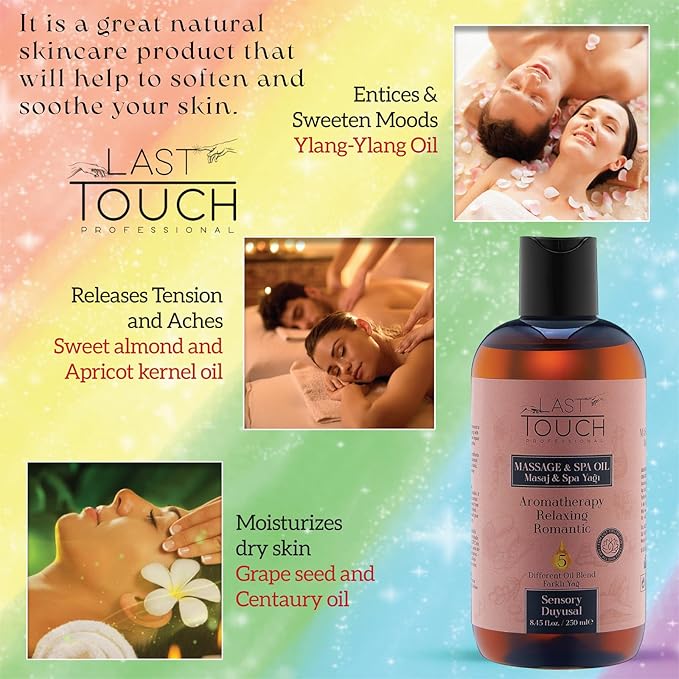 Sensual Massage Oil for Couples Sexual - Massage Oils for Date Night - Massage Oil for Massage Therapy - Aromatherapy Oil for Intimate Moments (Sensory)