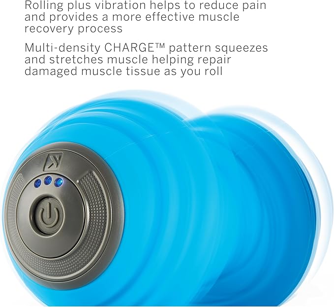 Trigger Point Performance TriggerPoint CHARGE VIBE Three-Speed Ridged Vibrating Portable Foam Roller