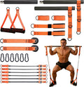 Pilates Bar Kit with Resistance Bands for Men, Heavy Duty Home Gym Equipment for Full Body Workout, Strength Training, Legs, Hips, Arms, Abs, Chest – Portable Pilates Stick