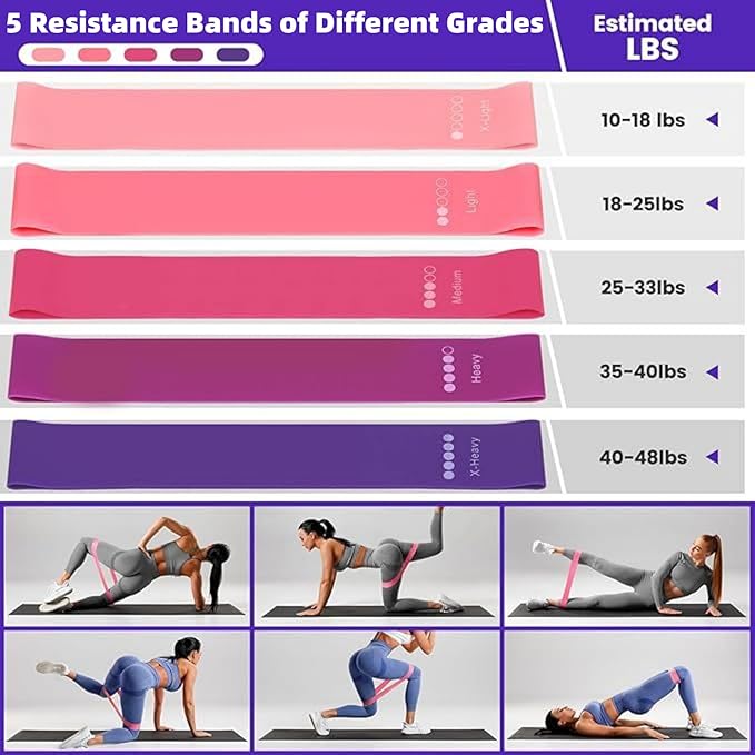 Pilates Essential Kit for Women,13pcs Pilates Equipment for Home Workouts,with Pilates Ring and Ball,5 Resistance Bands and Other Equipment,for Pilates Beginners,Enthusiasts and Professionals