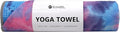 Eunzel Yoga Towel,Hot Yoga Mat Towel with Grip Dots Sweat Absorbent Non-Slip for Hot Yoga, Pilates and Workout 24" x72", Purple & Blue