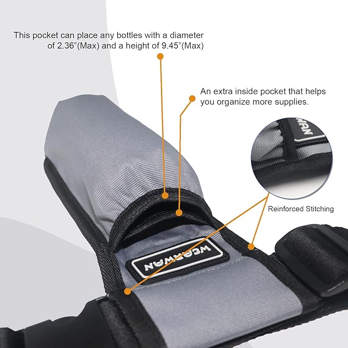 Massage Oil Holster, Adjustable and Durable Massage Holster, Bag only, Bottle not Included