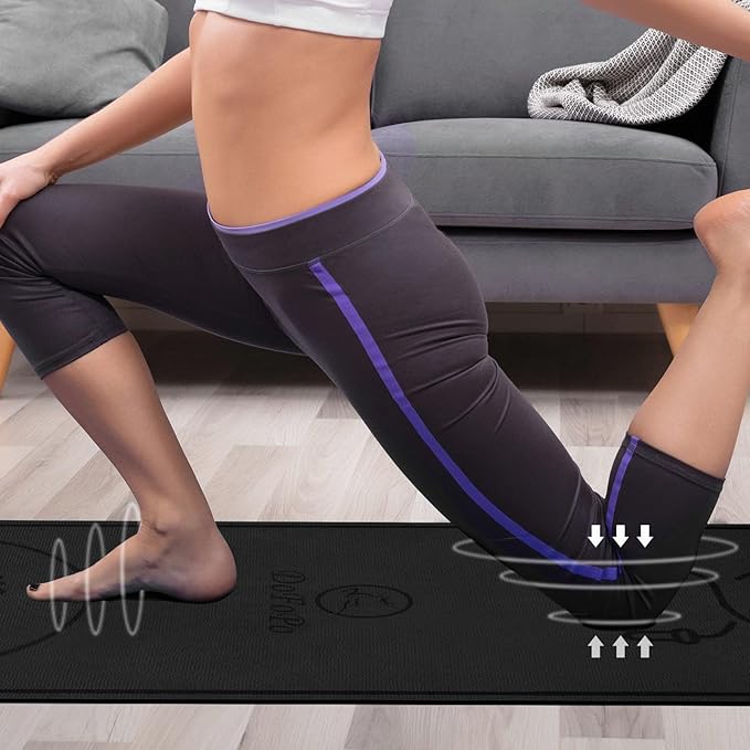 Jump Rope Mat 71"/63"x24" Larger Non-Slip Indoor Outdoor Exercise Fitness Mat, High-Density Workout Shock Absorption for Home Gym Flooring Concrete Jumping Rope