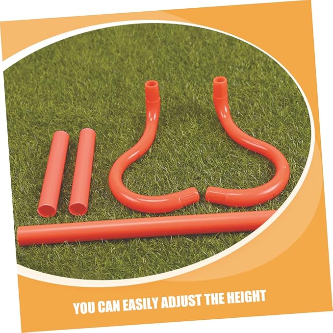 3pcs Detachable Agility Hurdles PVC Speed Training Equipment for Soccer Basketball Baseball Athletes Lightweight Portable Modular Design for Adjustable Sports Practice