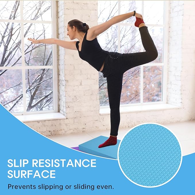 Balance Pad – Stability Trainer for Balance, Stretching, Physical Therapy, Exercise, Mobility, Rehabilitation and Core Training Non-Slip Closed Cell Foam Premium Balance Pad Knee Pad