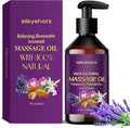 Lavender Massage Oil (8 Fl Oz), Aromatherapy Massage Oil, Lavender Bliss Massage Oil, Natural Relaxation for Mind and Body