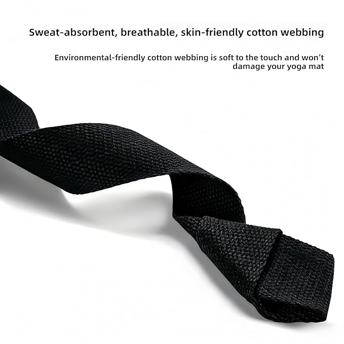 Premium Yoga Mat Carrier Strap with Quick-Adjust Buckle, Hands-Free Shoulder Sling for Comfortable Transport of TPE, Rubber, and PVC Mats