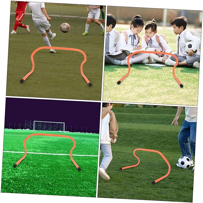 3pcs Agility Hurdles for Sports Training Plastic Speed Hurdles for Football Basketball and Track Practice Coordination and Flexibility for Boys and Girls