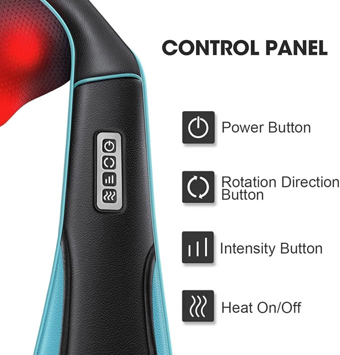 MagicMakers Shiatsu Neck Massager with Heat for Pain Relief Deep Tissue – Mothers Day Gifts for Mom, Women, Her | Ideal for Men, Dad & Him– Amazing Back & Shoulder Relief from Daughter or Son