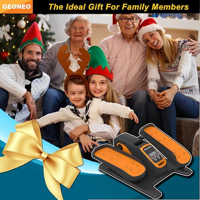 Under Desk Elliptical Machine, Electric Elliptical Exerciser for Senior, Quiet & Small Electric Seated Pedal Exerciser for Home with Display Monitor, Remote Control & 12 Adjustable Speeds