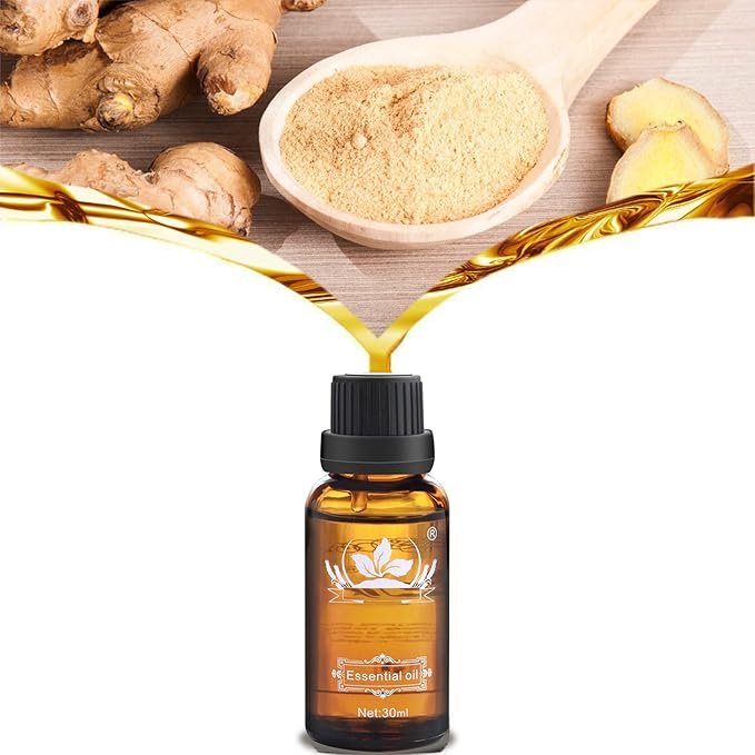 Ownest 3 Pack Ginger Massage Oil,100% Pure Natural Lymphatic Drainage Ginger Oil,SPA Massage Oils,Repelling Cold and Relaxing Active Oil-30ml