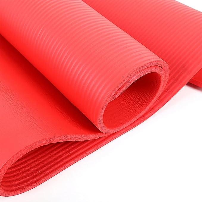 Yoga Mat Thick 1/5" Thick Non Slip Anti-Tear High Density Exercise Mat with Carrying Strap Large Yoga Mat for Floor, Gym, Fitness, Pilates, Stretching, Home Yoga, Workouts