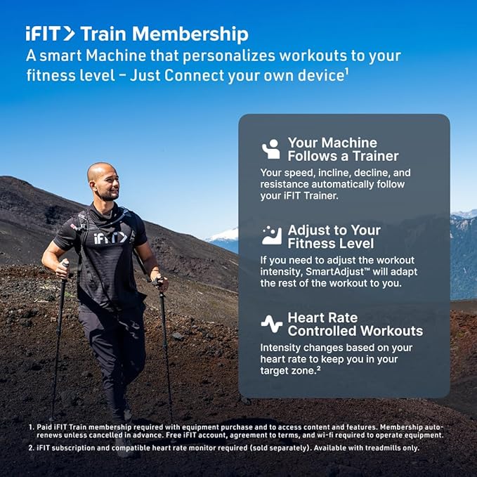 NordicTrack Commercial Series: Premium Foldable Treadmills, Incline & Decline, iFIT Membership Required to Access iFIT Content & Features