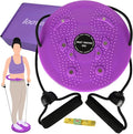 2026 New Waist Sculptor with Arm Bands, 360° Rotation Waist Sculptor Twister, Waist Twister Machine Exercise, Twist Board for Exercise, Legs, Buttocks, Hip Exercise