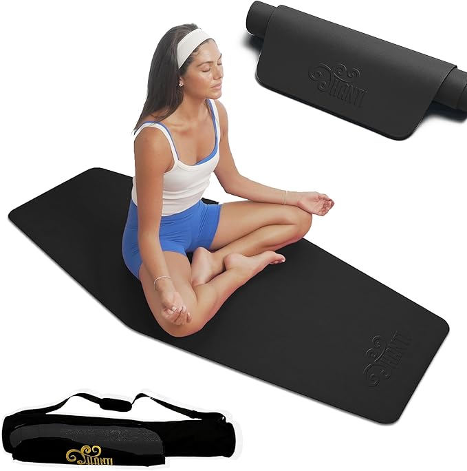 Shanti Diamond Series Yoga Mat - Diamond Shape to expand your Practise, UltraGrip surface, High dencity Cushioning for, Yoga, Pilates, Stretching & Home fitness.