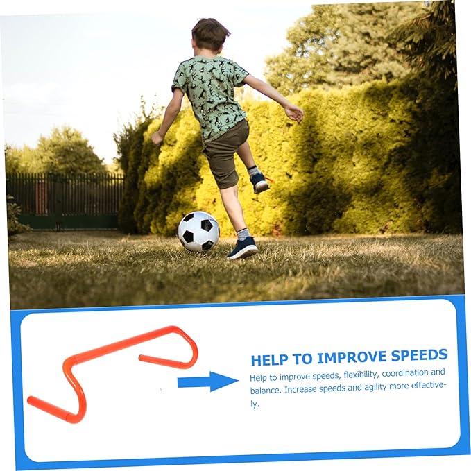 Boy Girl's Agility Hurdles Soccer Training Obstacles Speed Hurdle for Boys and Girls Portable Basketball